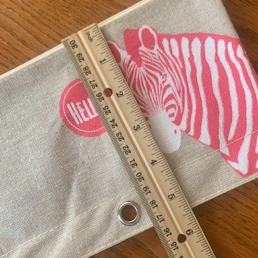 Pencil Pouch Bundle of 3 Zebra Bunny Flamingo